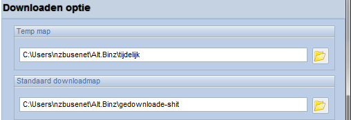 altz binz download folders Configuring Alt.Binz Windows