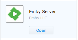 emby open synology