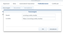 Synology emby installeren