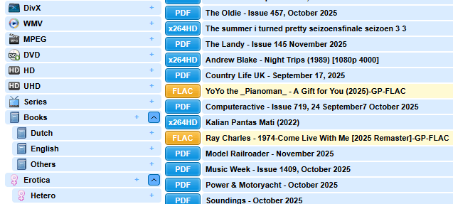 SpotWeb sites om NZB bestanden te downloaden van het SpotNet netwerk 2 nzbstars spotweb website