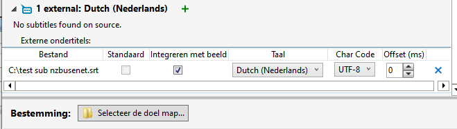 VidCoder nederlandse ondertiteling