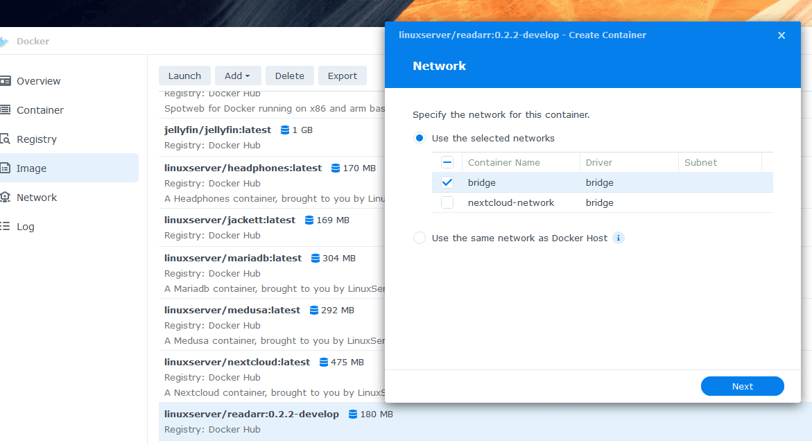 Readarr Docker Install Synology