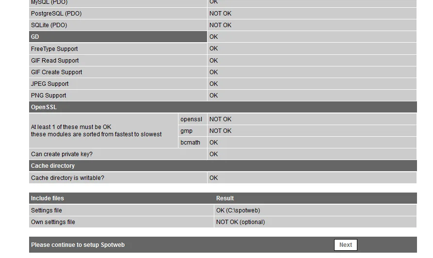 Set up SpotWeb Windows 10/11 25 spotweb control windows